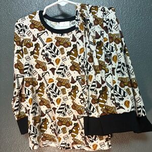 construction truck bamboo set